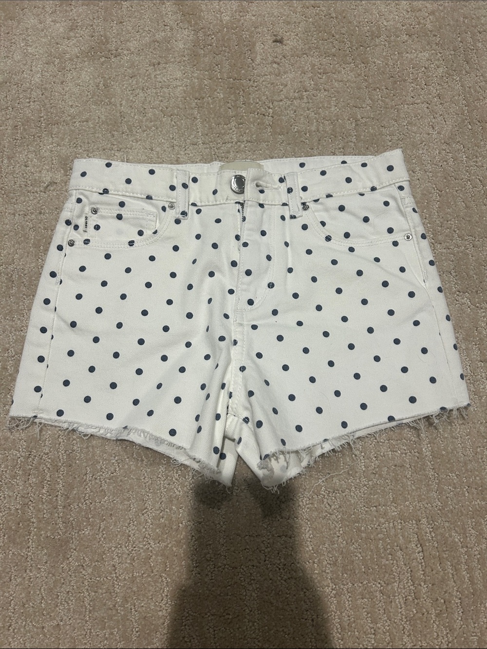 Polka dot Jean shorts